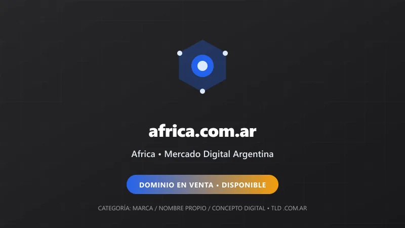 Identidad gráfica y activo digital para Africa en Argentina